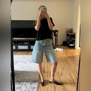 COS Light Blue Jean Shorts